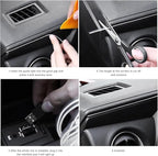 EL Wire Interior Car LED Strip Lights, 16.5FT 5V EL Wire Strip Neon Glowing Strobing Light w/ 5mm Sewing Edge, USB Electroluminescent Ambient Lighting Kit for Car Inside Decoration (Ice Blue) - Image 3