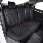 EKR Civic Seat Covers Custom Fit for Honda Civic (Sedan) EX 2022-2024 & Sport/Hybrid Sport 2025-2026(Rear Backrest Split W/Armrest) Waterproof Car Seat Cover Full Set,Faux Leather (Black) - Image 6