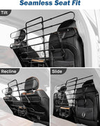 JOYTUTUS Dog Car Barrier, Pet Barrier Follow the Seat Movement 34"- 58" Width Adjustable SUV Dog Barrier for Back Seat, Vehicle Gate Heavy Duty, Ideal for Sedans SUVs Trucks MPVs - Image 2