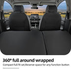 Lolcar CRV Seat Covers Custom Fit for Honda CRV 2023 2024 2025 2026 Leather Car Seat Cover Full Set for Trucks SUV,Waterproof Car Seat Cushion,Faux Leather (Black/Gray) - Image 9