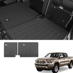 Custom for 2005-2023 Toyota Tacoma Double Cab Rear Seat Backrest Mats All Weather TPE Protection Mat Accessories (for 2005-2023 Toyota Tacoma Double Cab) - Image 3