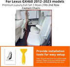 Ranaya Custom Fit Lexus Seat Covers for Lexus GX460 2012–2023 | for Base,Premium,Luxury,6-Passenger Full Set,(2nd Row Captain Chairs),Waterproof Leatherette, Pet & Kid Friendly,Burgundy - Image 3