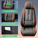Fit Murano Car Seat Covers (5 Seats) for Select Nissan Murano 2011-2024 2025 2026 - Full Coverage Leather,Airbag Compatible, Waterproof & All Weather Seat Cushion Protector,Full Black-Brown - Image 8