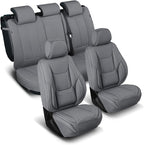 Coverland Premium Custom Fit Truck Car Seat Covers Full Set Seat Waterproof | Airbag Compatible Non-Slip Seat Cover for 2003-2009 Dodge Ram 3500 Quad Cab [Dark Gray - Size Chart X62] by Coverland