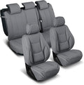 Coverland Premium Custom Fit Truck Car Seat Covers Full Set Seat Waterproof | Airbag Compatible Non-Slip Seat Cover for Ford F150, F150 Lightning, F250 F350 F450 Super Duty [Dark Gray - Size Chart X85] by Coverland