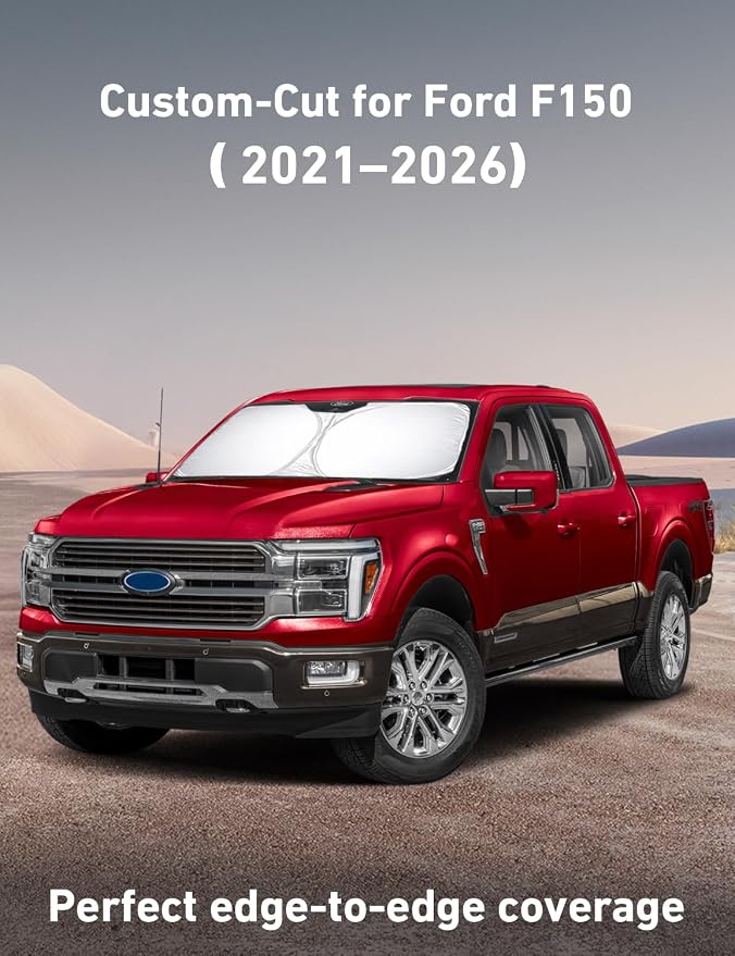 EcoNour Ford F150 Windshield Sun Shade 2021-2024 2025 2026 - Image 2
