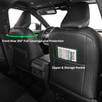 Faux Leather Seat Covers for 2022-2026 Toyota Corolla Cross,Non-Hybrid | Full Set Suv Seat Cushion for Corolla Cross L/XLE/LE,Luxury Waterproof Car Seat Protector,Factory Look,Black-Carbon - Image 5