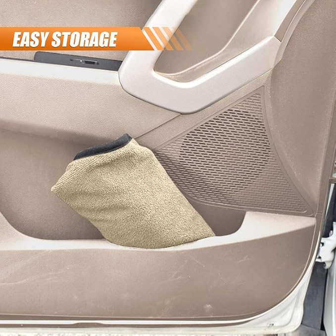 ZIMISI Waterproof Car Seat Cover Towel, Non-Slip Car Seat Protector for Gym Workouts, Running, Swimming, Beach & Hiking, Universal Sweat Towel Cloth for Cars, SUVs, Trucks (Beige) - Image 6