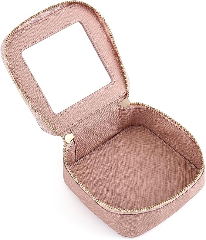 Small Clear Makeup Bag Travel Cosmetic Case, Portable Make Up Organizer Traveling Compact Car Bag for Essentials Transparent Toiletry Bag with Zipper - Image 5