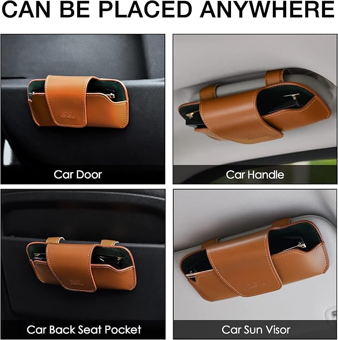 Sunglass Holder for Car Visor Glasses Case Non-Slip Clip Universal for Sunglasses Eyeglasses Car Interior Accessory - Image 5