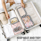 YOPCDJ 5PCS Diaper Bag Organizer Pouch Set, TSA Approved Toiletry Bag，Clear Waterproof TPU Makeup Bag Set Travel Organizer Bags for Women and Kids - Image 5