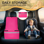 LARIPOP Car Seat Travel Bag for Airplane, Universal Gate Check Car Seat Bag, Padded Backpack with Waist Belt, Reflective Strips & Protective Feet, Fits Infant Convertible Booster Seats, Pink - Image 7