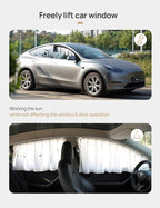 TPARTS Side Window Sunshade Curtains for Tesla Model Y 2021-2026 All Models | 4-piece blackout sun shades provide privacy and heat protection for Tesla Model Y/YL front and rear side windows - Image 6