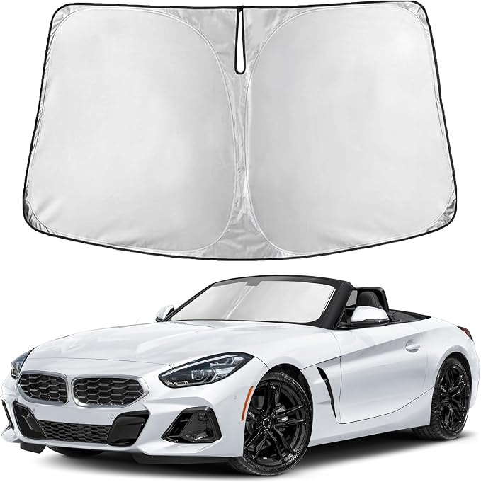 EcoNour Windshield Sunshade Compatible for BMW Z4 2003-2024 2025 2026 | Sun Visor for Front Windshield & Window Sun Shade Cover, UV Heat Blocker & Protector, Car Accessories by EcoNour