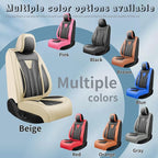 Fit Tundra Premium Leather Car Seat Covers for Toyota Tundra 2007-2025 2026 - Waterproof，Breathable，All-Weather Seat Cushion Protecto & Airbag Compatible, 2 Front Seat Beige&Black - Image 5