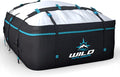 Rooftop Cargo Carrier 15 Cu Ft, Waterproof Soft Shell Roof Bag | Heavy Duty Car Top Luggage Cargo Bag with Patented Door Hooks, Protective Mat and Storage Bag (44 x 34 x 17 in, L) by WildXplorer