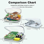 Clear Hard Shell Zipper Case,3PCS Transparent Clear Zipper Pouches,Hard Side Plastic Case Set,Portable Travel Storage Organizer Bins - Image 3