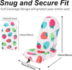 Sweat Towel Car Seat Cover Protector Front Seats for Gym Workout, Running, Swimming, Beach and Hiking, Waterproof Universal Seat Cover for Car, Trucks, Van & SUV (1, Strawberry, Front) - Image 2