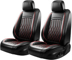 Fit for CH-R Car Seat Covers Compatible with Toyota CHR 2018-2022 - Waterproof Breathable Leather Automotive Seat Cushions Protector, Airbag Compatible,Only 2 Front seat Covers（Redline - Image 7