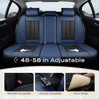 Coverado Nappa Leather Car Seat Covers Front Set, Luxury Waterproof Seat Protectors, Airbag Compatible Anti‑Slip Auto Seat Covers, Universal Fit for Most Cars SUVs Trucks Pickup Vehicles - Image 5