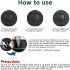 Car Fan, Portable USB Powered Dual Head Cooling Fan for Car, 360° Rotatable & 2 Speeds Adjustable & Mist Function, Powerful Air Circulation for Vehicle Truck SUV Jeep RV Boat, 12V - Image 2