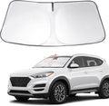 Windshield Sun Shade Sunshade for 2016-2021 Hyundai Tucson | Full covered for windshield, Foldable & Durable, Block UV Rays, Reduce Heat, Easy to install, Keeps Car Cooler by LHFLIVE