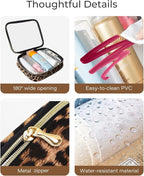 TSA Approved 5 Piece Diaper Bag Organizer Pouch Set, Waterproof Clear Toiletry Bag Travel Packing Organizer Bags Clear Makeup Pouch Cosmetic Case with Zipper Car Essentials Bag - Image 6