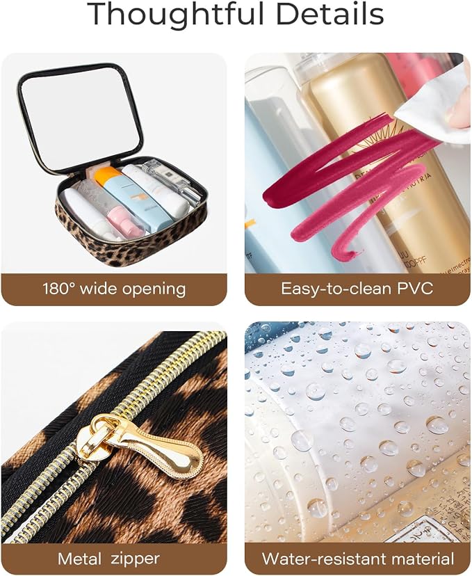 TSA Approved 5 Piece Diaper Bag Organizer Pouch Set, Waterproof Clear Toiletry Bag Travel Packing Organizer Bags Clear Makeup Pouch Cosmetic Case with Zipper Car Essentials Bag - Image 6