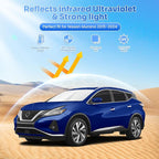 Canvcle Window Shades for 2015-2024 Nissan Murano Accessories Windshield Sun Shade Side Rear Window Covers Sunshade Sun Visor Shield Privacy Protection for Camping Keep Vehicle Cool Black 8PCS - Image 2