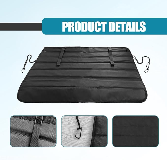 Universal Foldable Car Trunk Bumper Guard Mat Rear Bumper Protector, SUV Cargo Liner Floor Mat Liner Floor Mat Prevent Scratches, 31.4 x 25.2 Inch - Image 3