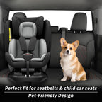 Silverado Seat Covers for 2019-2026 Chevy Silverado & GMC Sierra 1500/2500/3500 CrewCab w/Rear Seat Storage Pickup Seat Cushion,Waterproof Faux Leather Truck Seat Protector(Full Set,Black/Red) - Image 5