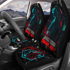 GENANY Dark Galaxy Figure Car Seat Covers, 2-Piece Front Seat Set | 2-piece polyester front seat cover set, each 49.5 x 19.6 inches, with adjustable straps and hooks - Image 3