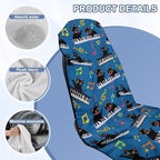 Horeset Piano Cat Car Towel Seat Cover Easy to Install Car Seat Cover Front Seats Only Soft Interior Accessories Sports Towel Seat Protection for SUV Trucks Cars Sedan Van - Image 8