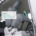 FH Group Custom Fit Car Seat Covers Specifically Made for 2011-2020 Toyota Sienna 8 Passenger, Car Seat Cover 2nd Row, Automotive Seat Covers in Solid Gray Faux Leather, Waterproof and Washable - Image 4