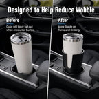 Car Cup Holder Expander for Large Bottles, Fits 32 oz to 40 oz Water Bottles and Handle Mugs, Secure Base for Most Vehicle Cup Holders, Durable ABS, Easy to Install, Durable ABS (Black) - Image 5