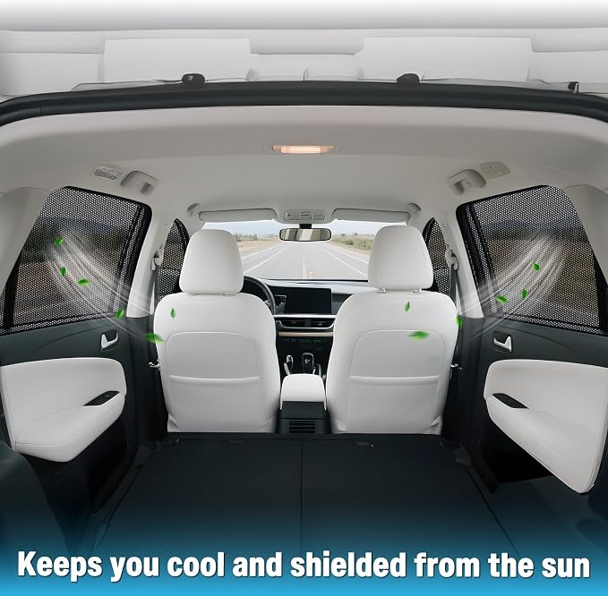 ZATOOTO Car Window Shades for Toyota Camry 2018-2023, Breathable Mesh | 4 Pack Camry Sun Shade Side Window, Breathable Mesh Car Window Screen for Camping Napping Baby UV Protection - Image 2