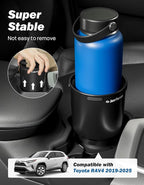 JOYTUTUS Car Cup Holder Expander Compatible with Toyota RAV4 2025 2024 2023 2022 2021 2020 2019,Compatible with Yeti Ramblers 12-36oz, Hydro Flasks 18-40oz,Large Bottles in 3.4"-3.8" (18-40oz) - Image 2