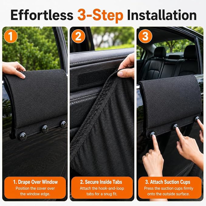 Dog Car Window Sill Protector Pad, Secure Fit Chin Rest for Dogs | 4-layer cushioned dog window pad helps absorb bumps, stays secure on highway rides, and doubles as a small-dog car mat - Image 7