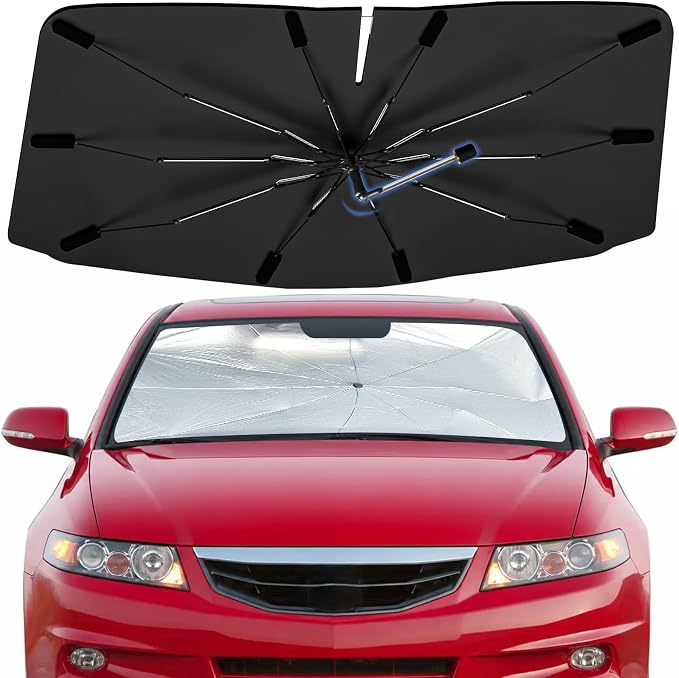 Windshield Sun Shade Umbrella for Honda Accord 2003–2012 Car Front Window | Double Layer Sunshade for Front Windshield for Accord,Aotmotive UV Protection Sun Blocker & Heat Shield by Bocvam