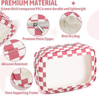 YOPCDJ 5PCS Diaper Bag Organizer Pouch Set, TSA Approved Toiletry Bag, Clear Waterproof TPU Makeup Bag Set Travel Organizer Bags for Women and Kids - Image 4