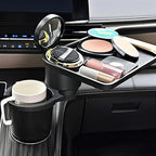 3-in-1 Car Cup Holder Tray for Eating with Double Cupholders | Expander 2.6"-3.7" Inner Diameter Standard Vehicles, Car Seat Cups Holder with 10.24" Snack Tray Organizer & Phone Holder - Image 6