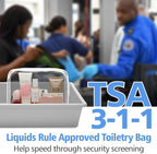 12 Pieces Clear Cosmetics Bag, Clear Zippered Cosmetic Makeup Pouch, TSA Approved Toiletry Bag for Travel, Waterproof Vinyl Plastic Organizer Case for Vacation Bathroom (White Medium) - Image 8