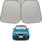 Proadsy Custom Fit 2018-2026 Nissan Leaf Windshield Sun Shade, Blocks Heat | 240T Heat Shield, Drops Temp 54°F, Blocks 99% UV, Prevents Dashboard Cracking, Summer Parking & Beach Trips, Easy Twist-Fold by Proadsy