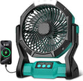 Portable Rechargeable Fan, 20000mAh Battery Powered Camping Fan with LED Light & Hook, 270° Adjustable, 4-Speed, 4H Timer Camping Essentials for Outdoor Tent Travel BBQ Car_Blue by Unknown