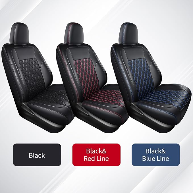 Huidasource Car Seat Covers Fit for Toyota RAV4, Full Coverage Waterproof Leather Seat Cushion Covers Full Set Fit for 2013-2018 Toyota Rav4 XLE LE XLE Premium Limited (Not for Hybrid, Black) - Image 9