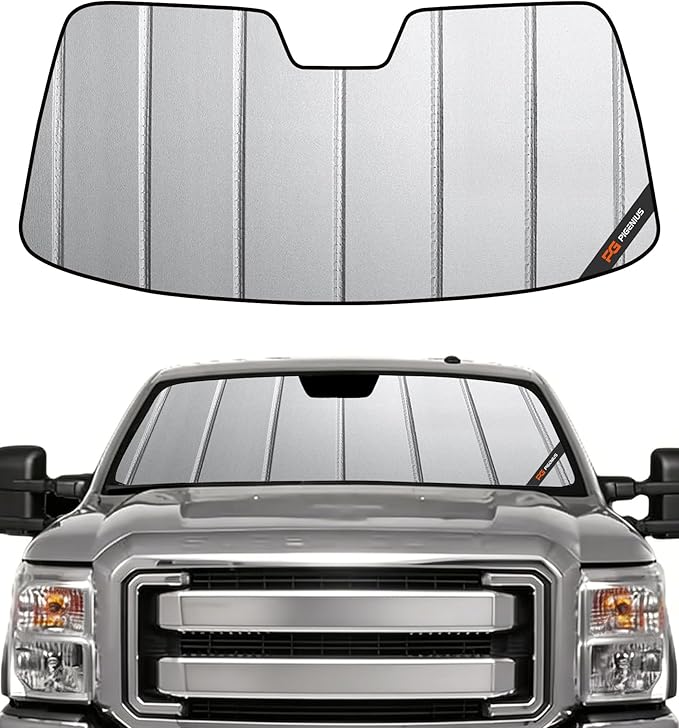 Pigenius Windshield Sun Shade for Ford F-250/F-350 2008-2016 Front Window Sunshade - Safeguard by Pigenius