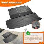 Cargo Liner & Brackrest Mat 2 in 1 for 2024-2026 Grand Highlander | Custom Fit, All Weather TPE Trunk Mat Rear Cargo Mat Back Seat Cover Protector for Grand Highlander Accessories - Image 2