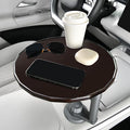 Wooden Car Tray Table with 360° Rotation, Height-Adjustable Car Desk for Laptop, Detachable Car Trays for Eating, Sturdy Steering Wheel Tray, Car Accessories Compatible with Tesla & Most Vehicles by FLORICH