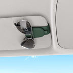 Sotfamily Magnetic Sunglass Holder for Car Visor, 2 Packs, Faux Leather | Strong Magnetism, for Most Car Visors, No Marks on Visor, Gift-Ready Packaging, Sunglass Organizer, Car Accessories for Men - Image 3