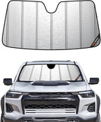 Pigenius Windshield Sunshade for Chevy/GMC Colorado/Canyon 2023-2026, Metallic Silver Finish by Pigenius